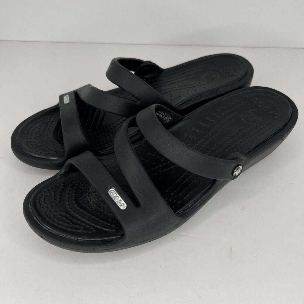 CROCS Black Sandals Comfortable Sporty Design